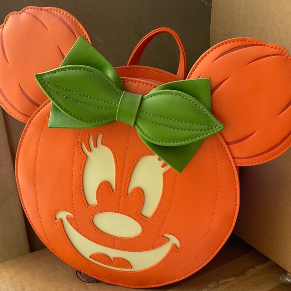 Disney Minnie Mouse pumpkin loungefly - Picture 1 of 4